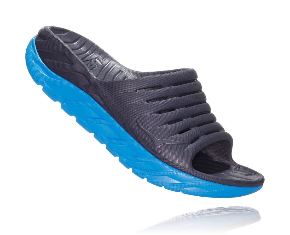 Hoka One One Ora Recovery Slide South Africa - Womens Recovery Sandals - Blue,FARGV-8574